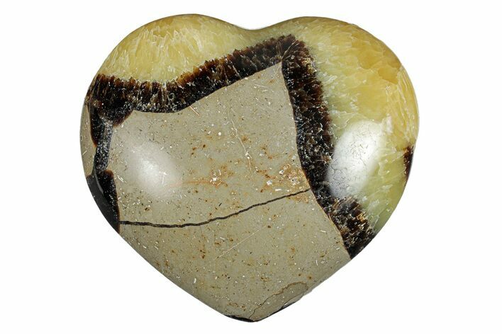 Polished Septarian Heart - Madagascar #278043